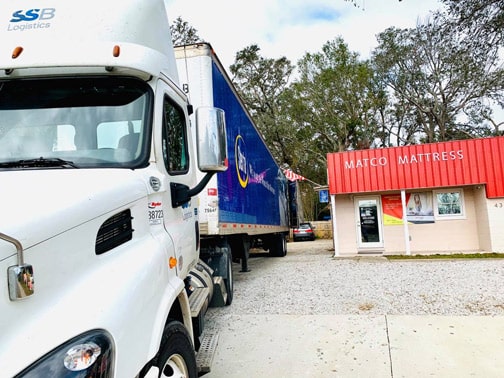 Serta Mattress truck at Matco Mattress store!